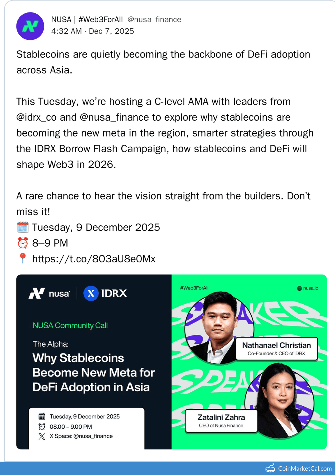 Stablecoins in Asia AMA with IDRX & NUSA