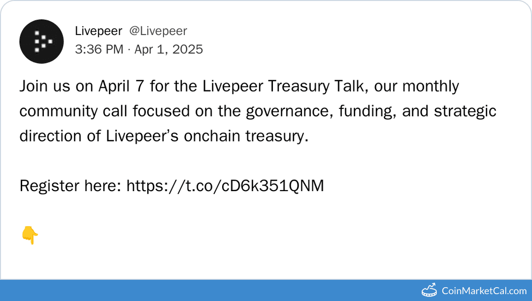 Livepeer Treasury Talk