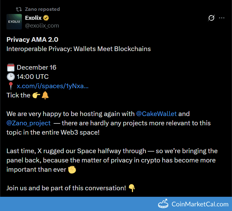 Zano Privacy AMA 2.0