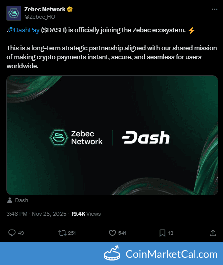 Zebec x Dash Partnership Expands Ecosystem Support