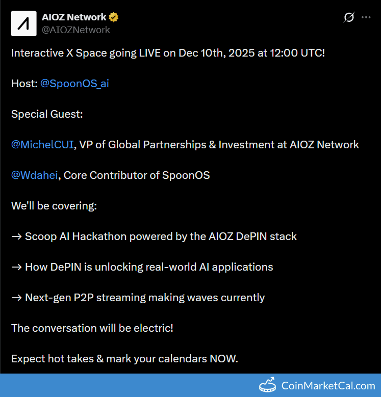 AIOZ Network Talk with SpoonOS