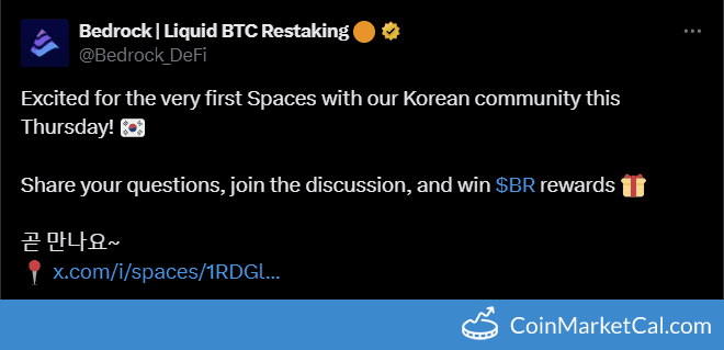 Bedrock Korean X Spaces AMA