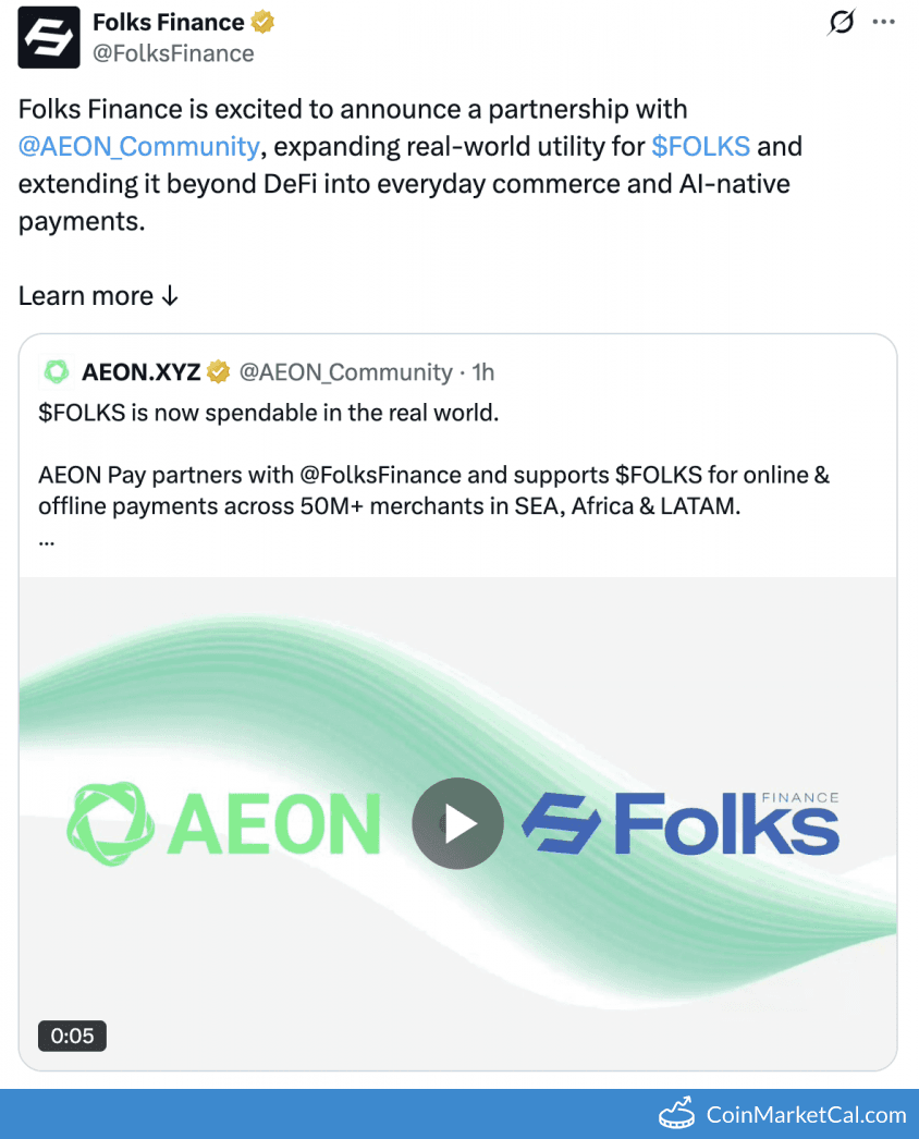 Folks Finance AEON Payments Partnership
