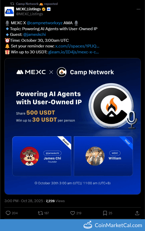Camp Network AMA with MEXC on AI Agents and User-Owned IP