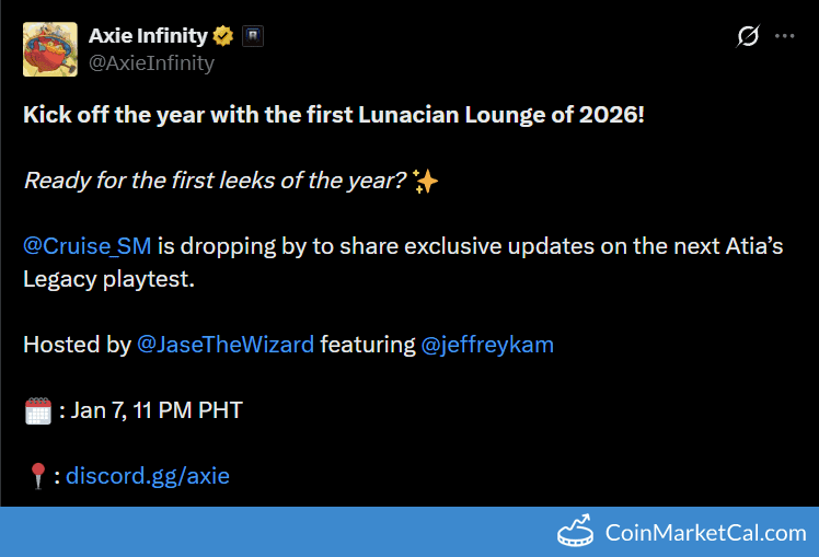 Axie Infinity Lunacian Lounge