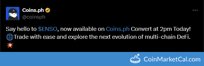 Enso Listing on Coins.ph