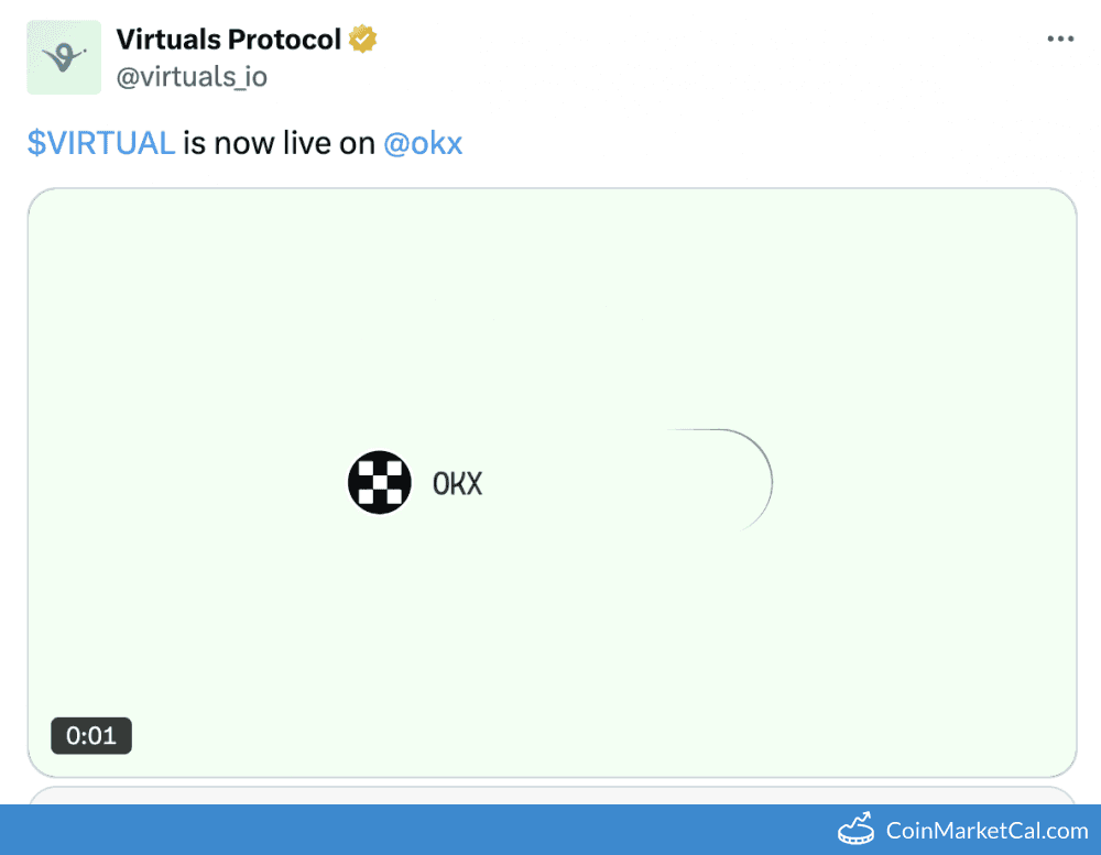 OKX Listing Virtuals Protocol