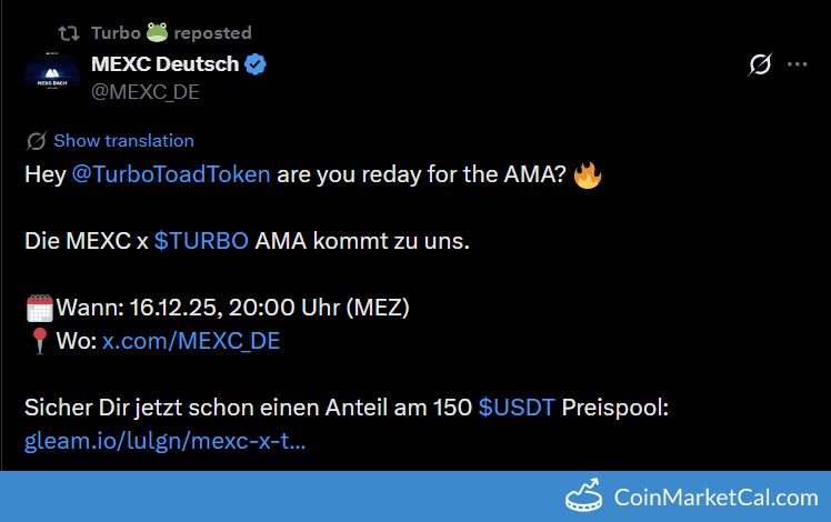AMA with MEXC Deutsch featuring Turbo